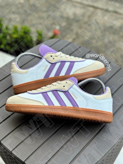 ADIDAS SAMBA LÍNEAS MORADAS