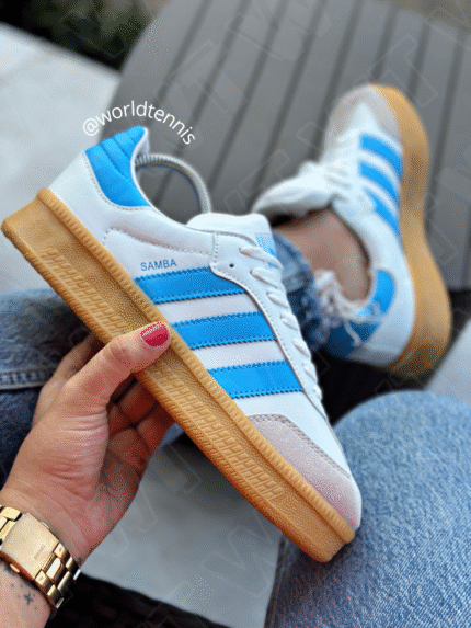 ADIDAS SAMBA LÍNEAS AZUL