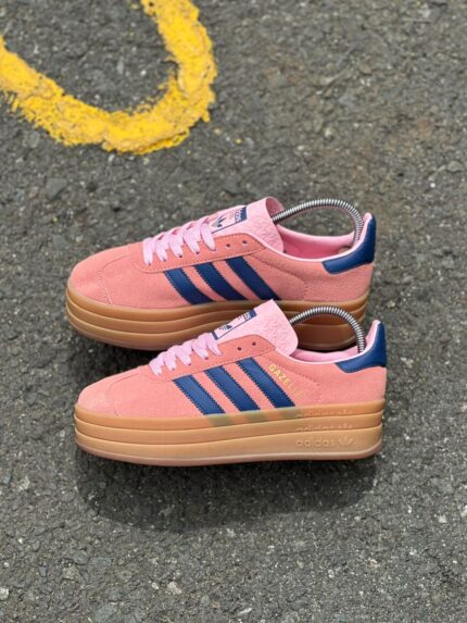 ADIDAS GAZELLE ROSADAS LINEA AZUL