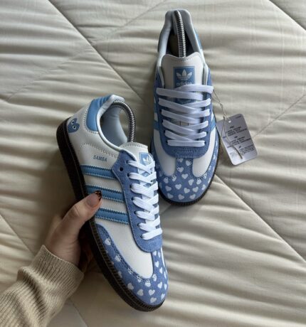 ADIDAS SAMBA FLORES AZULES