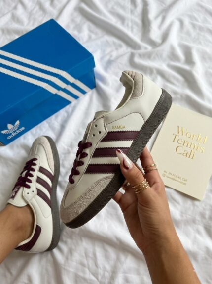 Adidas samba líneas vinotinto