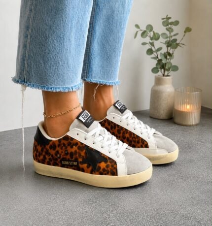 Golden goose leopardo blanco