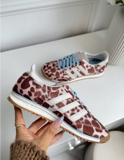Adidas sl 72 leopardo cordón azul
